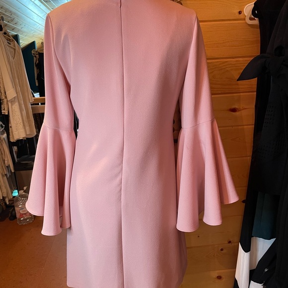 Short, pink dress with fun sleeves! - Picture 2 of 5